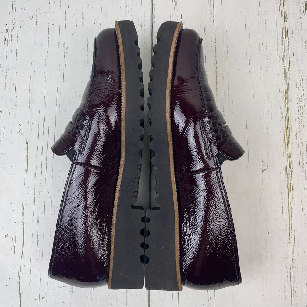 Paul Green Carmel Crinkle Leather Loafers - Picture 16 of 16